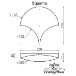 3D панель "Squama" 258х55 мм
