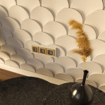 3D панель "Squama" 258х55 мм