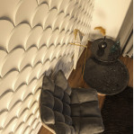 3D панель "Squama" 258х55 мм