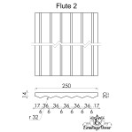 3D панель "Flute 2" 250*20 мм.
