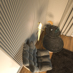 3D панель "Cannelure" 250*20 мм.