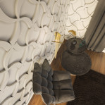 3D панель БУМЕРАНГ 400х400 мм