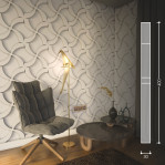 3D панель БУМЕРАНГ 400х400 мм