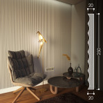 3D панель "Dublix"  250х20 мм.