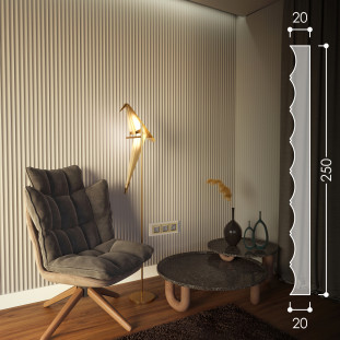 3D панель "Dublix"  250х20 мм.