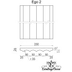 3D панель "Ego"  250х20 мм.