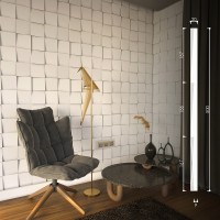 3D панель "Квадрати" 500х20 мм