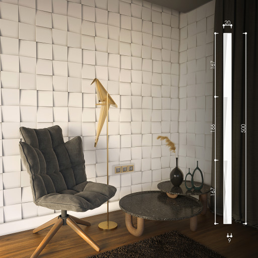 3D панель квадрати