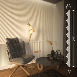 3D панель "Linea 2" 250*20мм