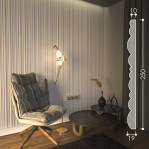 3D панель "Volum" 250*20 мм.