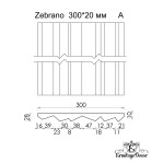 3D панель "Zebrano" 300*20 мм.