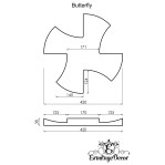 3D панель Butterfly