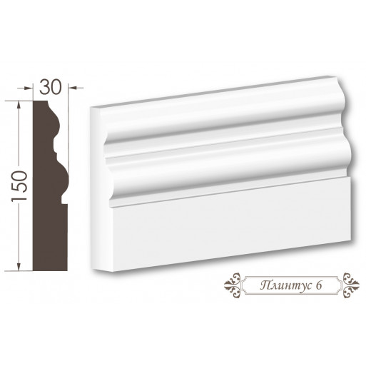 Плінтус з гіпсу 6