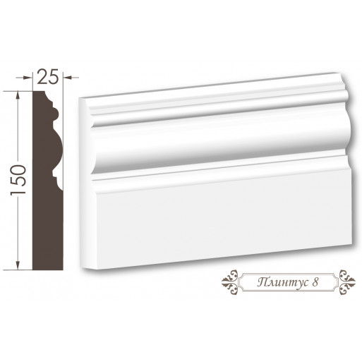 Плінтус з гіпсу 8