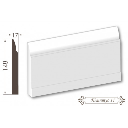 Плінтус з гіпсу 11