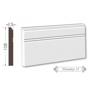 Плінтус з гіпсу 12