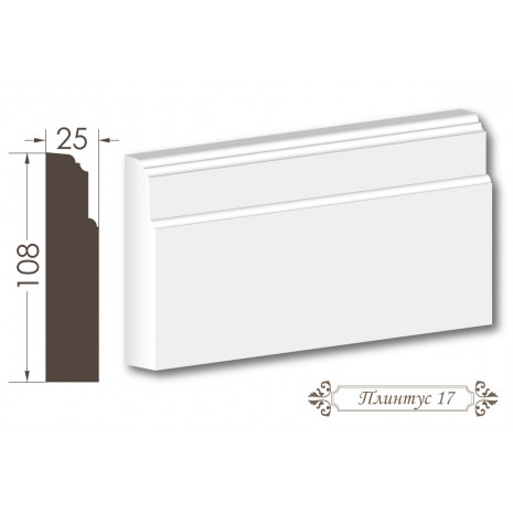 Плінтус з гіпсу 17
