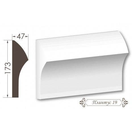 Плінтус з гіпсу 19