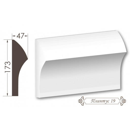 Плінтус з гіпсу 19