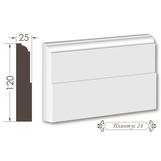 Плінтус з гіпсу 24