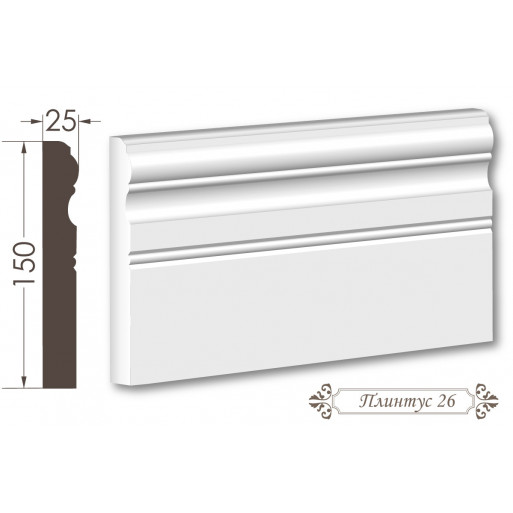 Плінтус з гіпсу 26