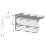 Тяга, молдинг з гіпсу т-24