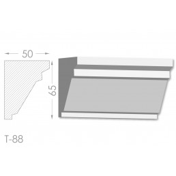 Тяга, молдинг з гіпсу т-88
