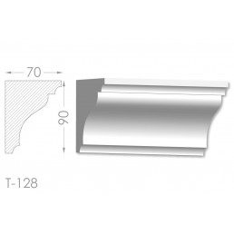 Тяга, молдинг з гіпсу т-128