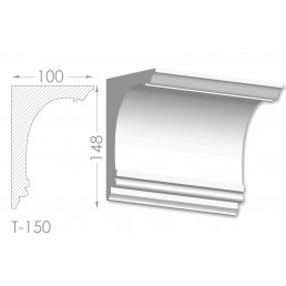 Тяга, молдинг з гіпсу т-150