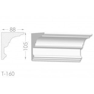 Тяга, молдинг з гіпсу т-160