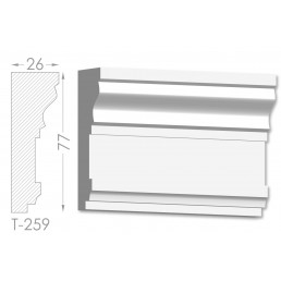 Тяга, молдинг из гипса т-259