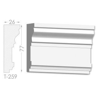 Тяга, молдинг з гіпсу т-259