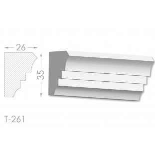 Тяга, молдинг из гипса т-261