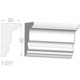Тяга, молдинг з гіпсу т-277