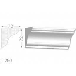 Тяга, молдинг з гіпсу т-280