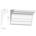 Тяга, молдинг з гіпсу т-361