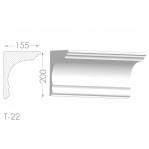 Тяга, молдинг з гіпсу т-22