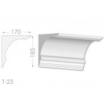 Тяга, молдинг з гіпсу т-23