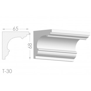 Тяга, молдинг из гипса т-30