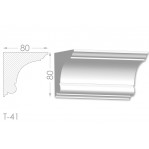 Тяга, молдинг з гіпсу т-41