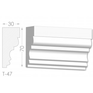 Тяга, молдинг из гипса т-47