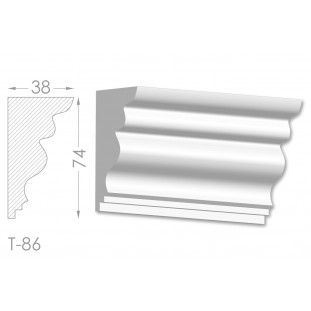 Тяга, молдинг из гипса т-86