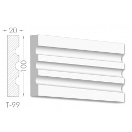 Тяга, молдинг з гіпсу т-99