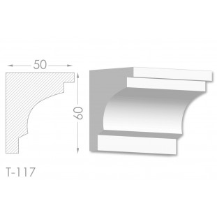 Тяга, молдинг из гипса т-117