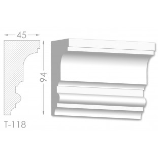 Тяга, молдинг из гипса т-118