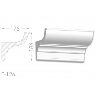 Тяга, молдинг з гіпсу т-126