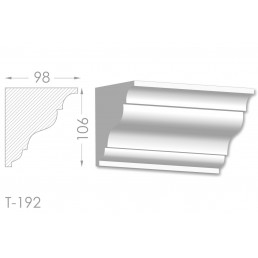 Тяга, молдинг з гіпсу т-192