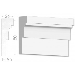 Тяга, молдинг из гипса т-195