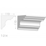 Тяга, молдинг з гіпсу т-214