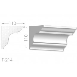 Тяга, молдинг з гіпсу т-214